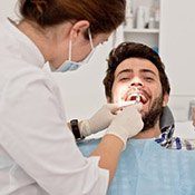 Man at dental appointment