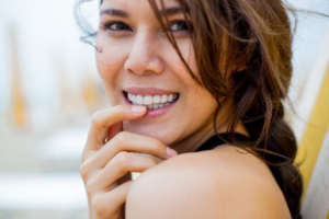 woman with attractive smile